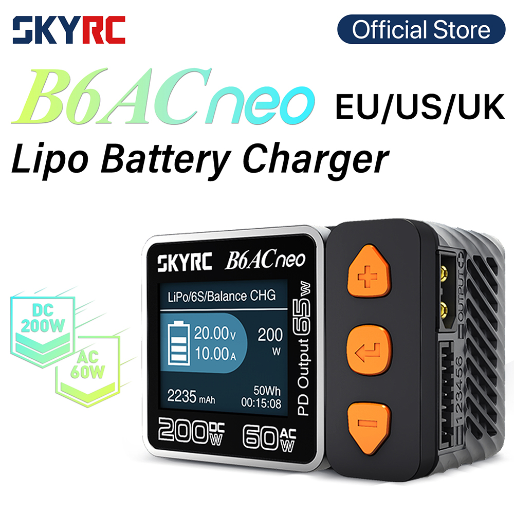 Skyrc B6 Neo Smart Charger - SKYRC B6ACneo Caricatore DC 200W AC