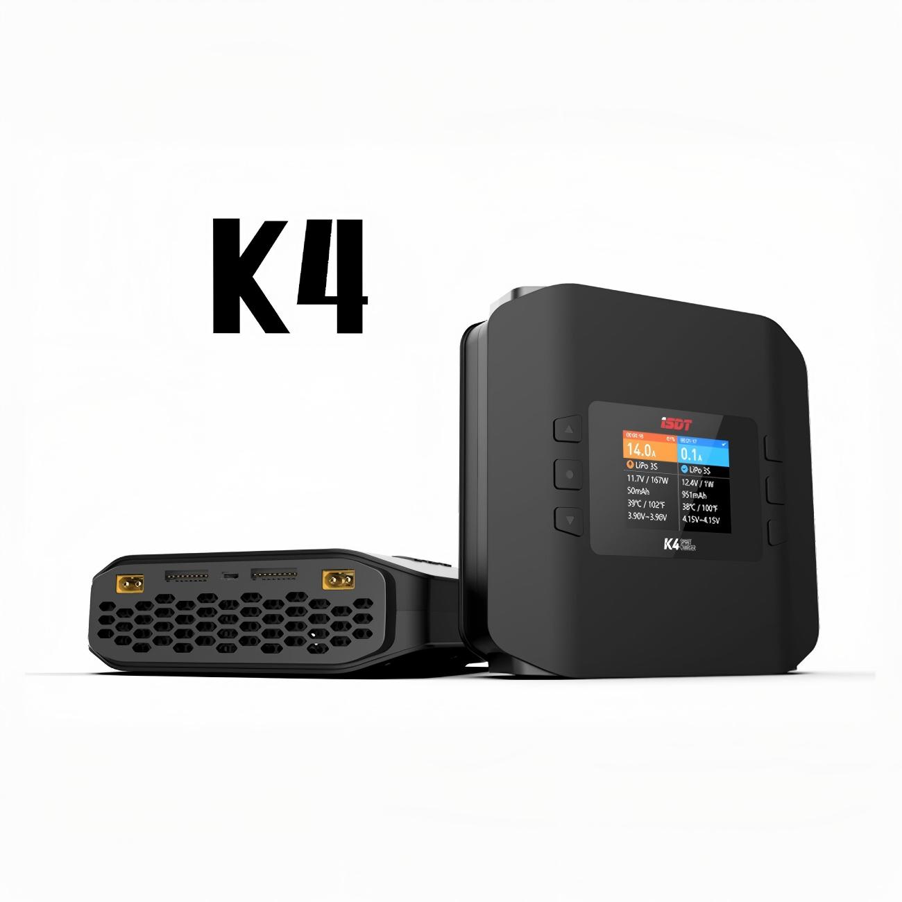 Isdt K4 Dual Lipo Charger - Caricabatterie bilanciatore intelligente a doppio canale