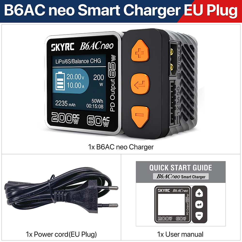SKYRC B6ACneo Caricatore DC 20 - Skyrc B6 Neo Smart Charger recensione e prezzo