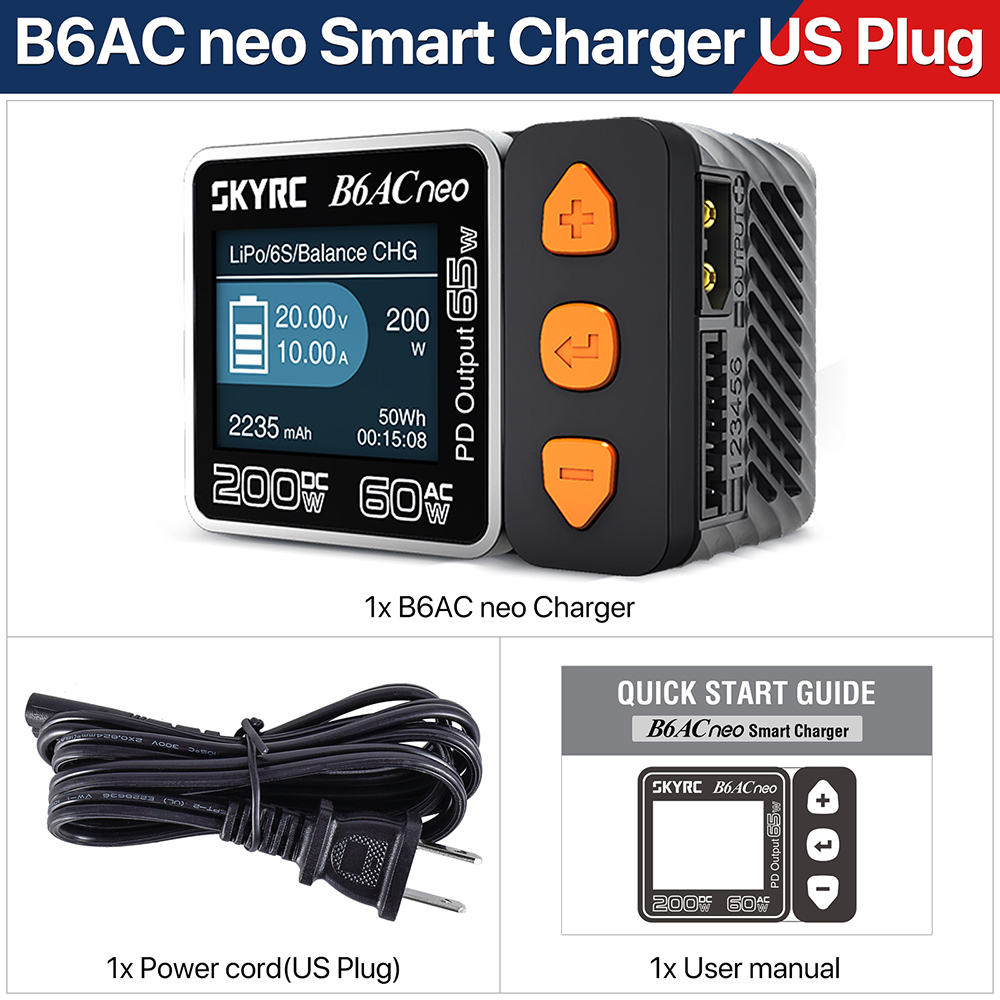 SKYRC B6ACneo Caricatore DC 20 - Skyrc B6 Neo Smart Charger recensione e prezzo