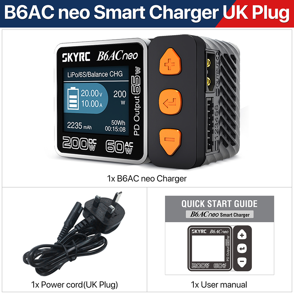 SKYRC B6ACneo Caricatore DC 20 - Skyrc B6 Neo Smart Charger recensione e prezzo
