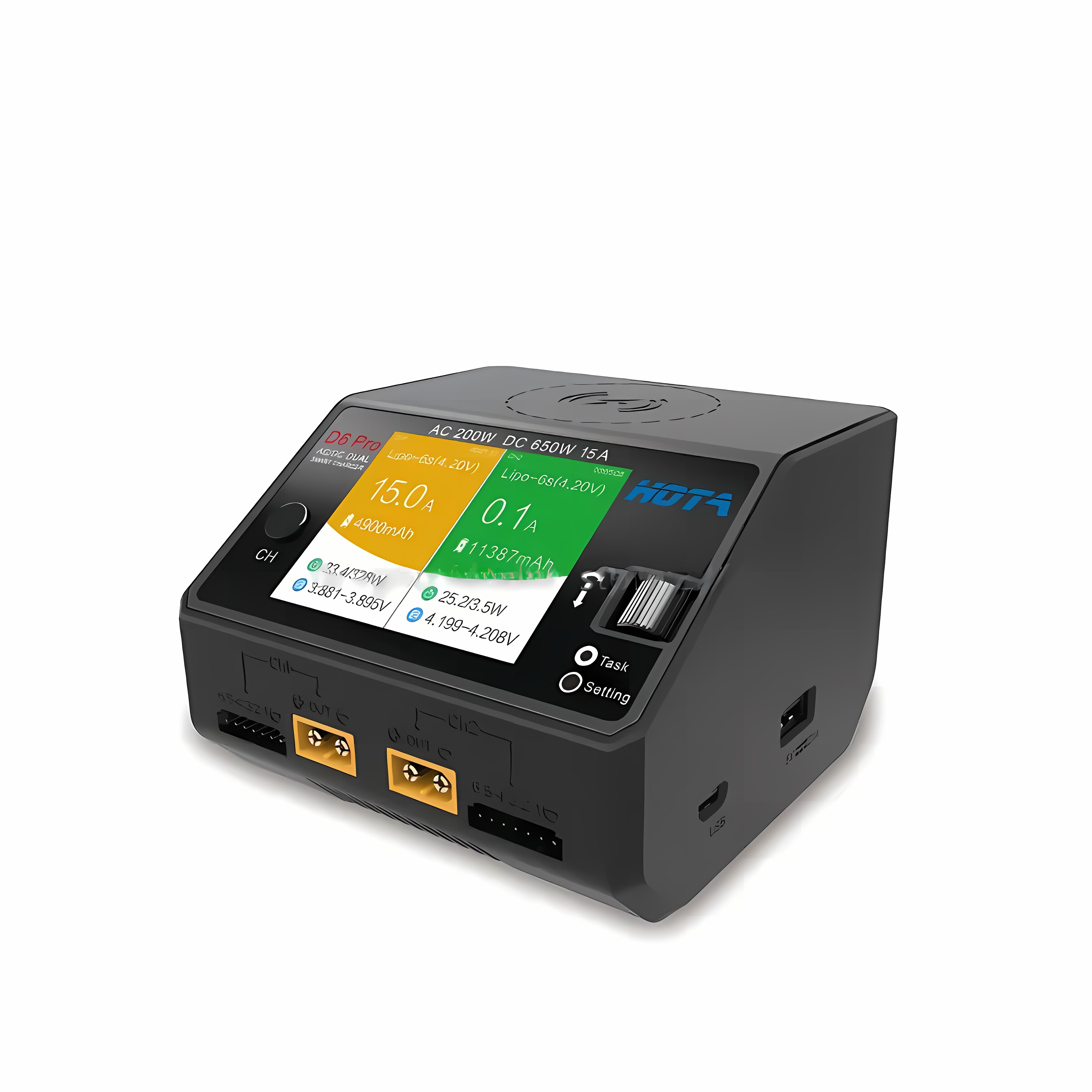 Caricabatterie Intelligente HO - Hota D6 Pro Dual Lipo Charger recensione e prezzo